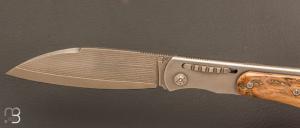   Couteau " Fox " pliant de Éric Parmentier - Ivoire de mammouth et SGPS