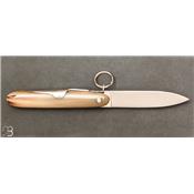 Couteau de poche Navette corne blonde 12cm par Mongin