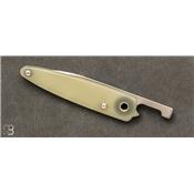 Couteaux Morris Knives Spear Point G10 Translucide