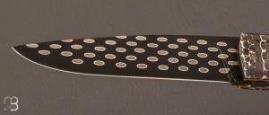 Couteau " Avak 4 " custom de Philippe Ricard - Damas grain de Riz