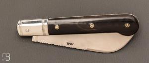 Couteau  "  Donjon "  de Robert Beillonnet - Corne de buffle et RWL-34 