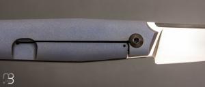   Couteau " Frame-Lock custom " par Florian Dreyer FD-Knives - Titane et RWL34
