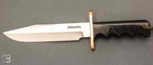 Couteau " Attack N°14 - 7 1/2" par Randall - Micarta noir Finger Grips