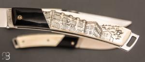 Coffret collection de 3 couteaux "  le Thiers® Scrimshaw " par Fontenille-Pataud