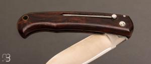 Couteau " 1830 " de collection par Éric Parmentier - Bois de fer