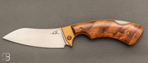   Couteau " 3 doigts " lock-back par Albin Deloison - Gidgee et lame en 90Mcv8