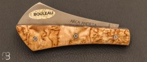Couteau " Arca Andrea " par Le Fidèle - Bouleau et lame 12C27