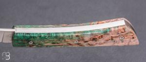     Couteau "Arca Andrea" par Le Fidèle - Bouleau stabilisé et 12C27