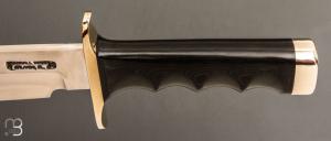   Couteau " Attack #14 - 7 1/2" par Randall - Micarta noir Finger Grips