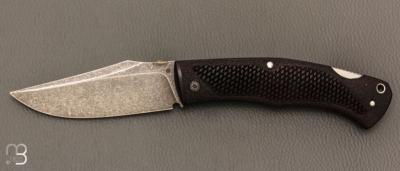 Couteau " BAD ASS " custom lock-back par Raphaël Durand - G-10 et RWL34