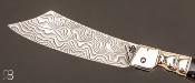 Couteau " Baroque XVII - XVIII " custom par Alex Dubois - Coutellerie Nuage