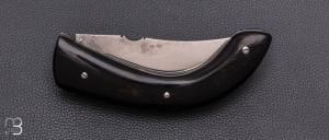 Couteau " Berger à cran plat " pliant par José Viale - Corne de bélier