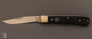 Couteau " Trapper Uno Jute Micarta Black  " by Böker Solingen - 110042