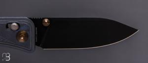   Couteau " Bougie Banter WE24009-1 " WE KNIFE - Blue Titanium et CPM S45VN