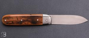  Couteau " Bouledogue" fait main par Laurent Gaillard - Mammouth / 14C28N