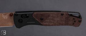 Couteau "Bugout® Taiga Green " par BENCHMADE - 535FE_2602 - Aluminium et Micarta