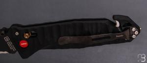 Couteau pliant C.A.C. " MN400 Forces Sous-Marine " Marine Nationale - PA6 FV noir