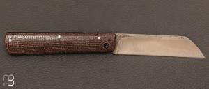 Couteau " Le Canif pied de mouton " par Julien Maria - Micarta jute et XC75