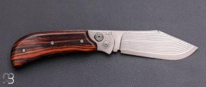  Couteau " Caribou " par Éric Parmentier - Cocobolo et VG10 Suminagashi