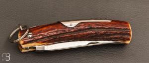    Couteau Chasseur 3 pièces avec anneau 13 cm par Jacques Mongin