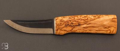 Couteau Chasseur carbone bouleau / R100 par Roselli