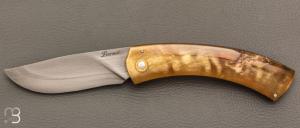   Couteau de poche Corse corne de bélier de Jean-Jacques Bernet