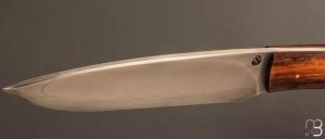  Couteau Droit "plate semelle" par Jean Paul SIRE - Bois de fer et C130