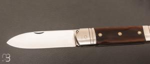   Couteau " Empire " de collection par Benjamin Mittay - Corne blonde