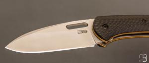  Couteau " Fox " liner-lock custom par Emmanuel Lebrun - Fibre de carbone et RWL34 