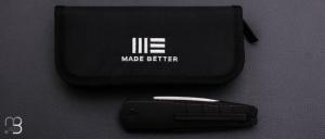    Couteau " Hull WE24046-1 - 025/200 " WE KNIFE - Blackwashed Titanium et Böhler M390