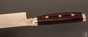  Couteau Japonais YAXELL " Super Gou SG2 Damas 160 couches - Santoku 16,5 cm - Y37101