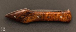  Couteau " L'Oegopsyde " fait main par Laraud Blade  - Bois de fer et VG10 Suminagashi