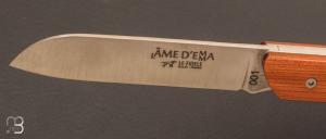 Couteau " L'âme d'Emma N°1 " par Le Fidèle - Cèdre de Virginie et lame 12C27