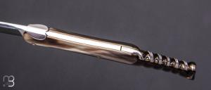    Couteau " Laguiole 2 pièces 14CM " par Mathieu Herrero - Pointe de corne