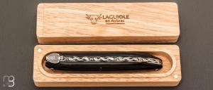    Couteau Laguiole Aubrac " Mandailles " ébène