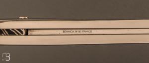  Couteau " Laguiole " par Charlie Bennica - Lame damas de David Brénière et inlays mokumé-gané 