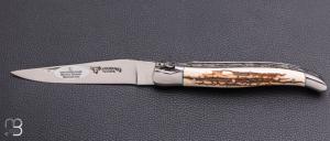      Couteau Laguiole en Aubrac - Ivoire de mammouth - doubles platines