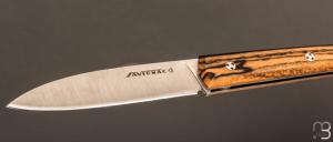  Couteau " Le Capi " par la Coutellerie Savignac -  Ebène royal et lame en 14c28