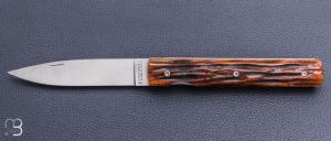   Couteau " Le Fran�ais " s�rie limit�e os cerf� par Perceval - N�00/09