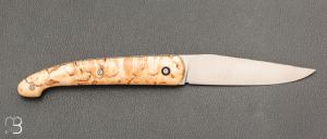   Couteau " Le Passager " de Pierre Thomas - Atelier Odae - Bouleau et 14c28n
