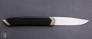    Couteau  " Le Premier  " custom par Alban Campagnola - Fatcarbon et lame en RWL34