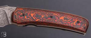   Couteau  " Liner-lock " custom par Guy Poggetti - Fatcarbon® et elmax