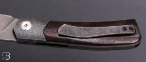    Couteau "Liner-lock" custom par Guy Poggetti - Micarta WW2 et elmax