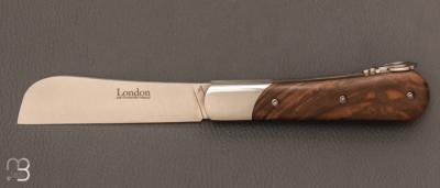 Couteau " London 11 cm Palanquille arrière " par Fontenille-Pataud - Noyer