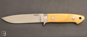    Couteau " Loveless 5'' Drop Point " par Shaun Bruwer - Micarta Westinghouse et N690