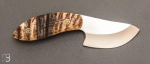   Couteau " Mini skinner " par Pete Forthofer - Corne de bélier
