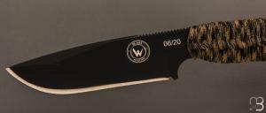 Couteau NG69 Édition Limitée 20 ans Wildsteer - Paracorde et lame noire