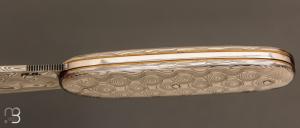  Couteau " Navette " full damas de Robert Beillonnet