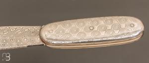  Couteau " Navette " full damas de Robert Beillonnet