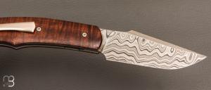    Couteau " New Hardy " par Rémi Lavialle - Gidgee et lame damas de Philippe Ricard